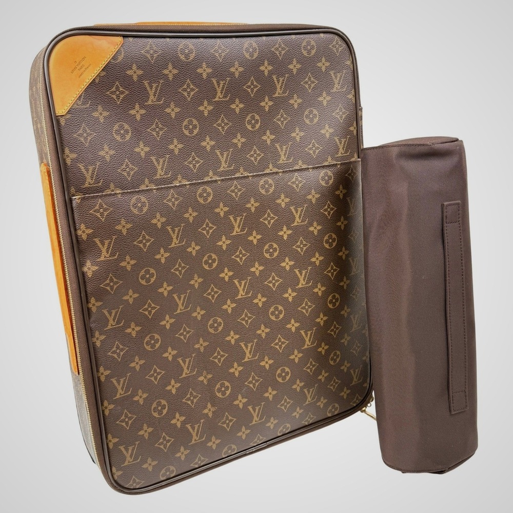Louis Vuitton Pegase 60 Monogram Canvas Rolling Suitcase Brown Luggage M23250 - Picture 11 of 11